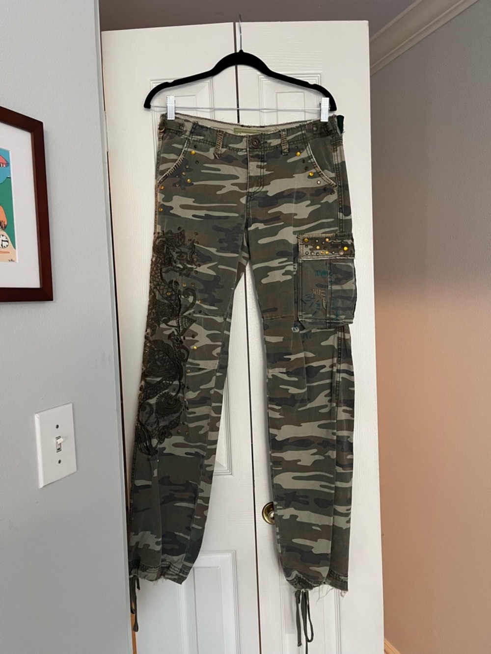 Miss Me Camo Cargo Pants